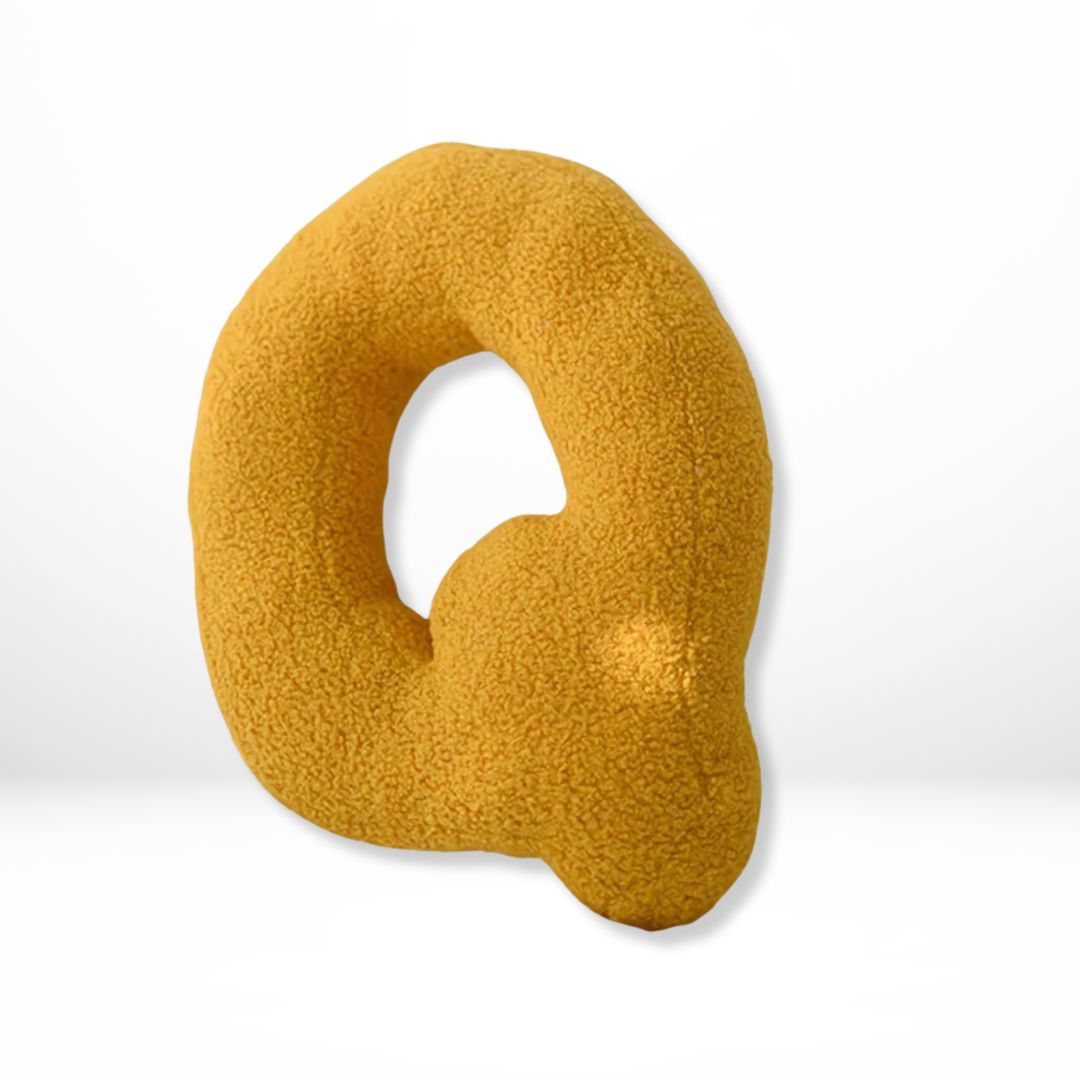 Velvet Alphabet Throw Pillow Personalized Decorative Cushion A-Z 22