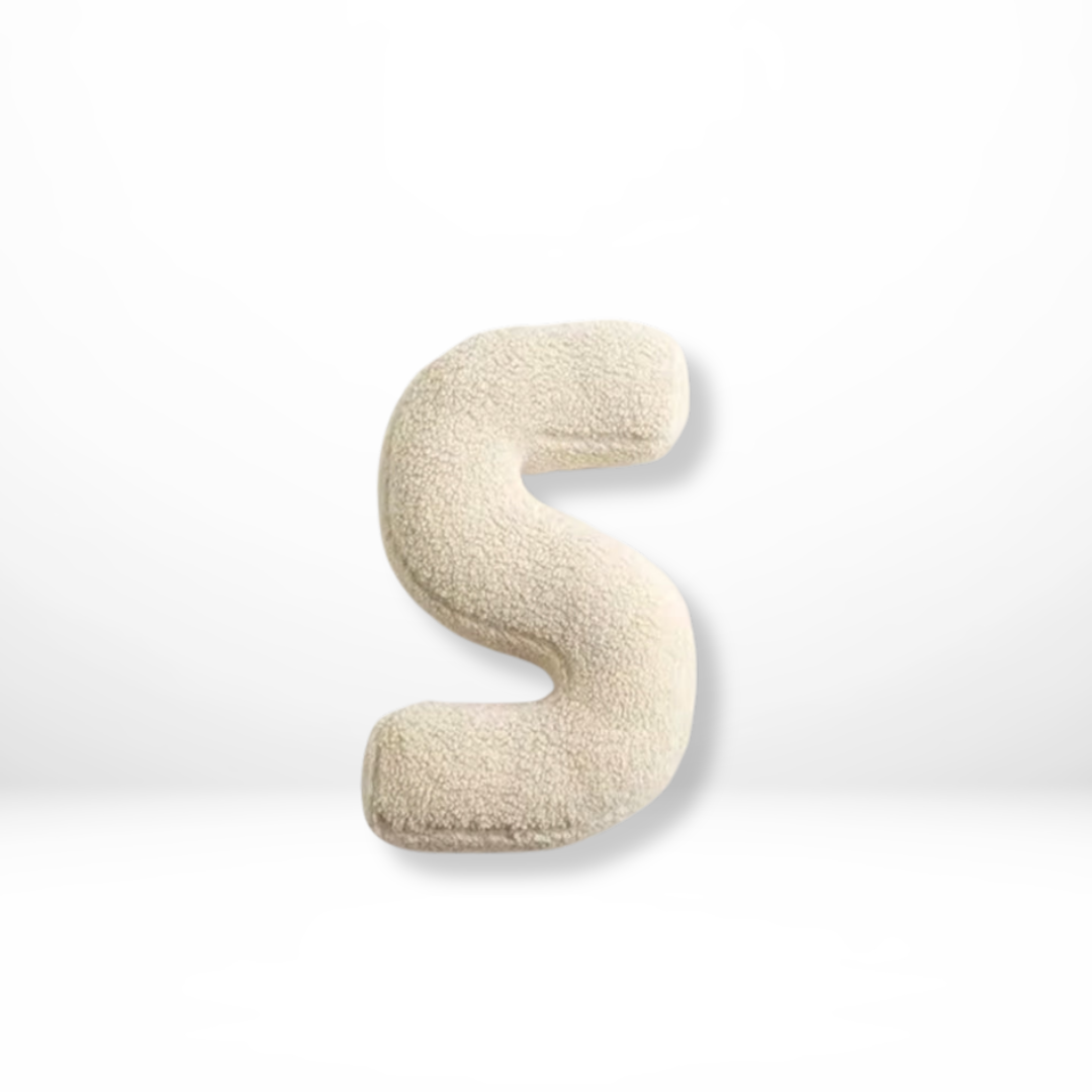 Velvet Alphabet Throw Pillow Personalized Decorative Cushion A-Z 27