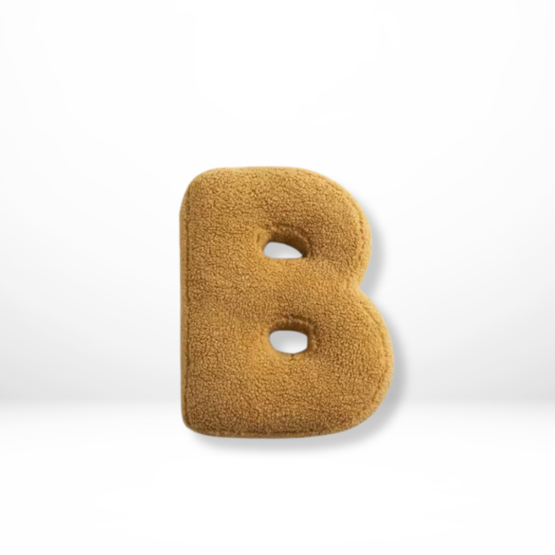 Velvet Alphabet Throw Pillow Personalized Decorative Cushion A-Z 5