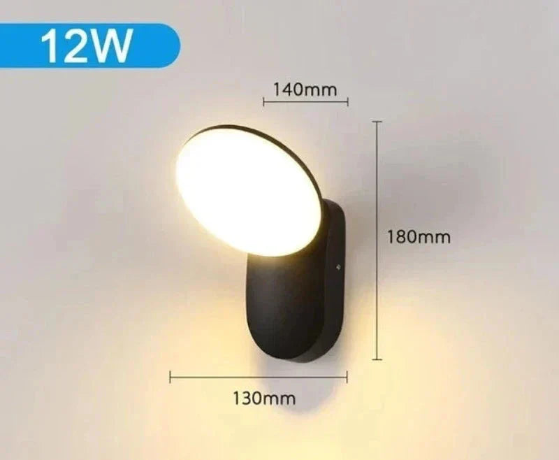 LumiGuard - Modern LED Wall Lamp with Motion Sensor, Weatherproof & Energy Efficient