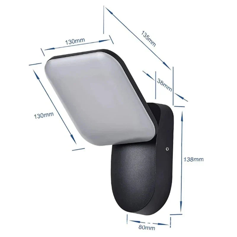 LumiGuard - Modern LED Wall Lamp with Motion Sensor, Weatherproof & Energy Efficient