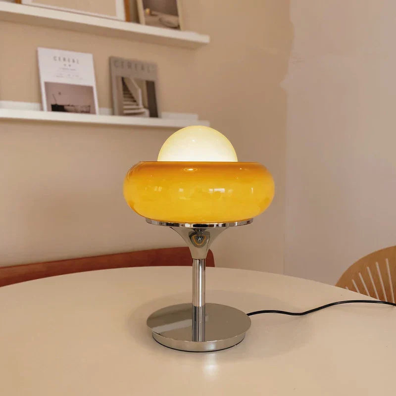 VintageOranje - Lámpara de mesa diseño retro para iluminación elegante