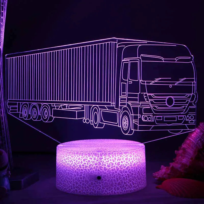 Lumi3D - LED Nachtlamp met 3D Illusie voor de Kinderkamer, USB Oplaadbaar