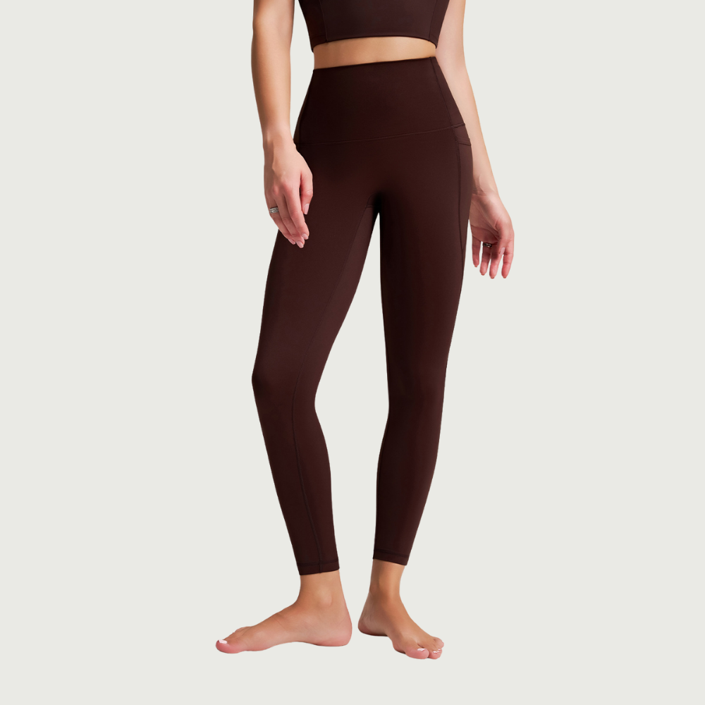 Leggings de Cintura Alta para Mulher com Bolso Lateral para Yoga e Ginástica