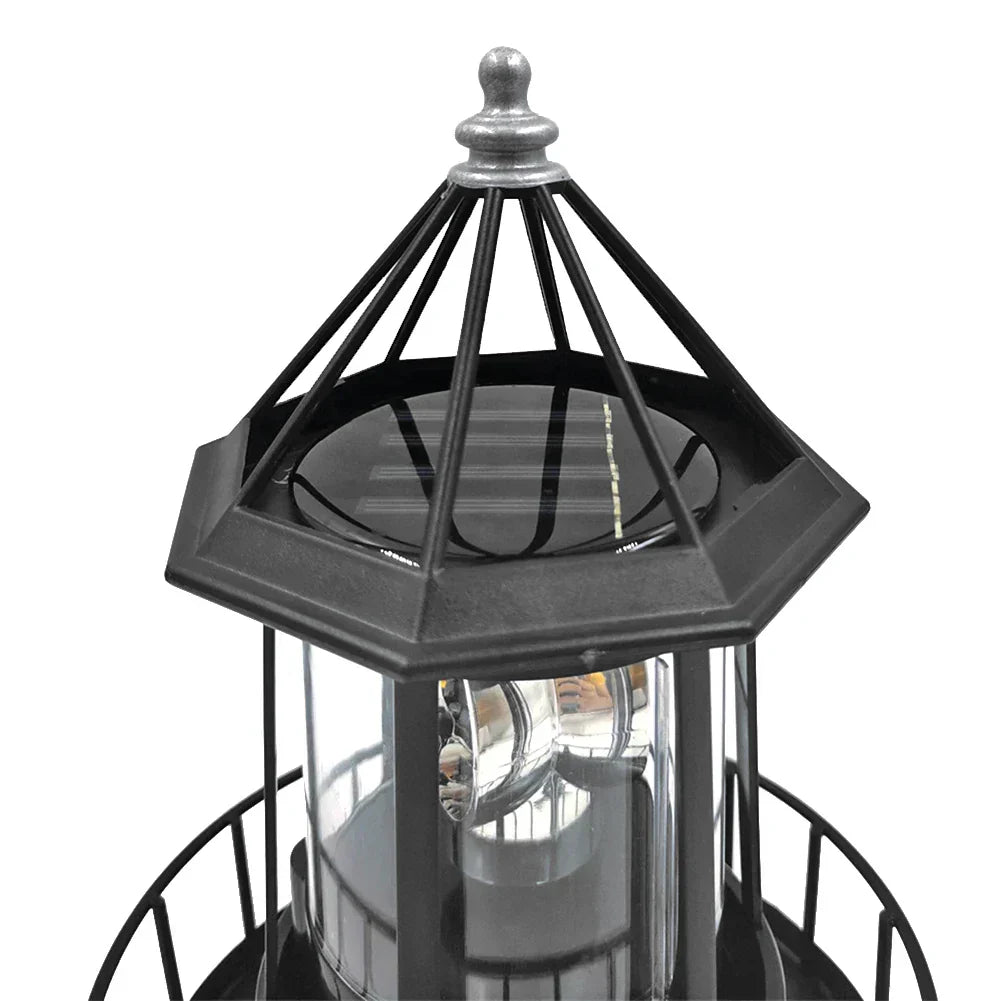 LumiTower - Adjustable Solar LED Lighthouse for Outdoor Use
