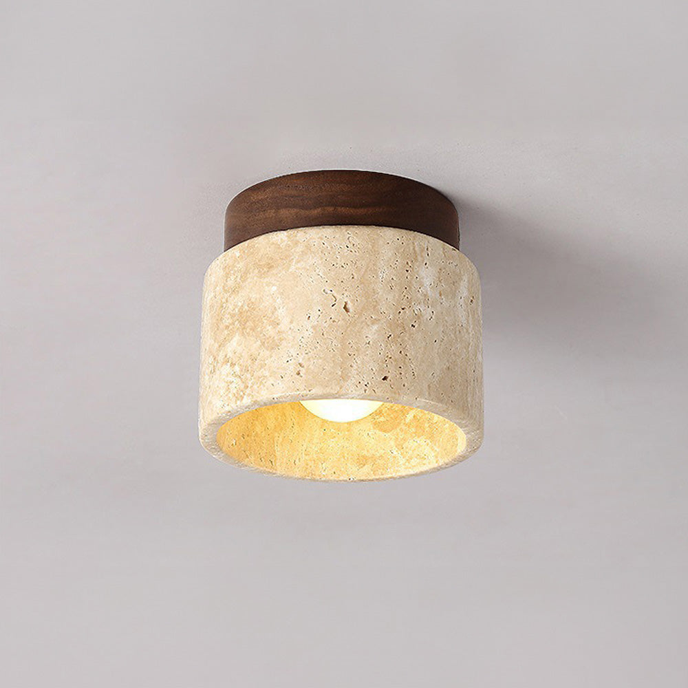 Industrial Modern Beige Stone Wall Lamp