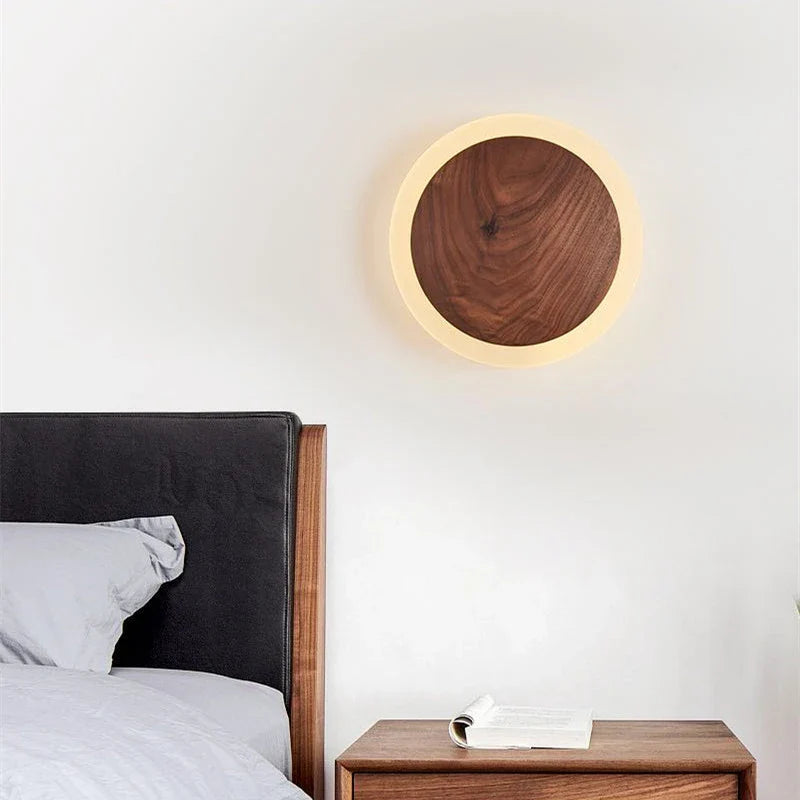 PureWalnut - Lampada da parete Aura in noce | Eleganza naturale