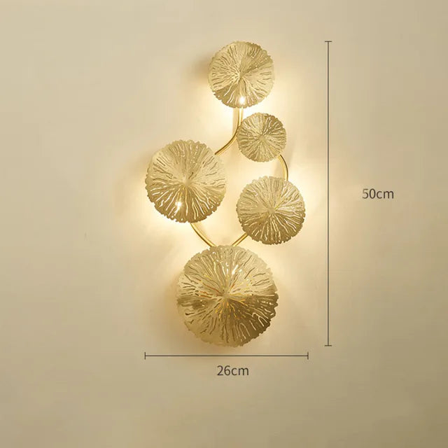 GoldenLuxe - Candelabro de pared con elegancia clásica