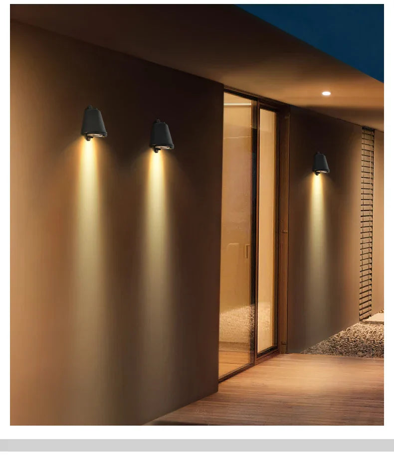 SolsticeGlow - Modern Outdoor Wall Lamp