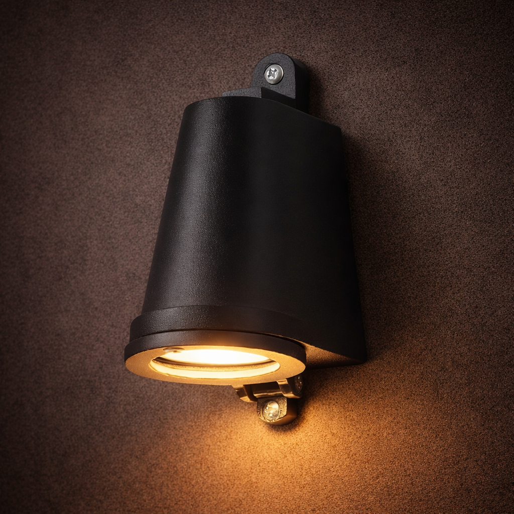 Applique Esterno Moderna Metallo Luce Calda