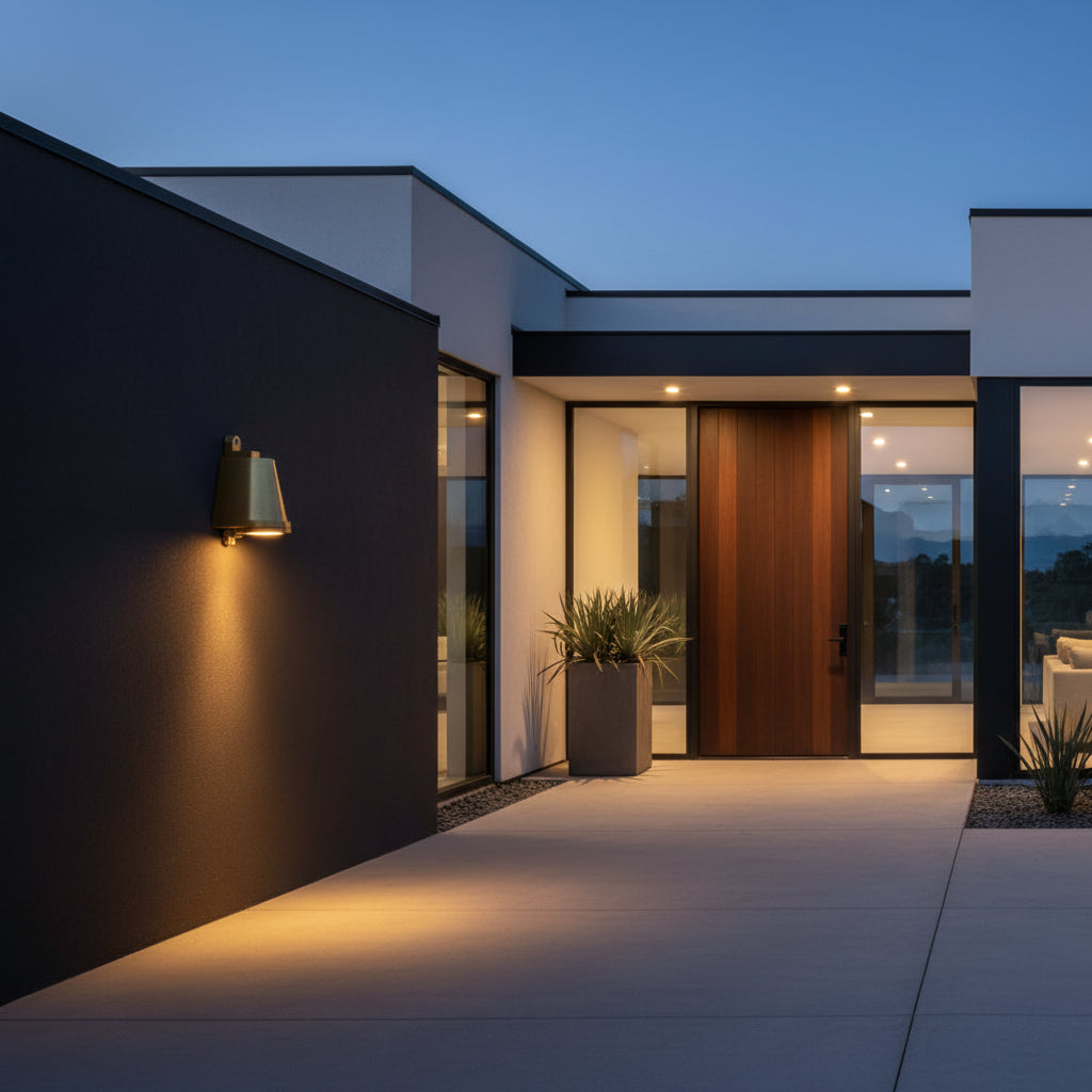 Luz de Parede Exterior LED Iluminação de Jardim Decoração de Terraço