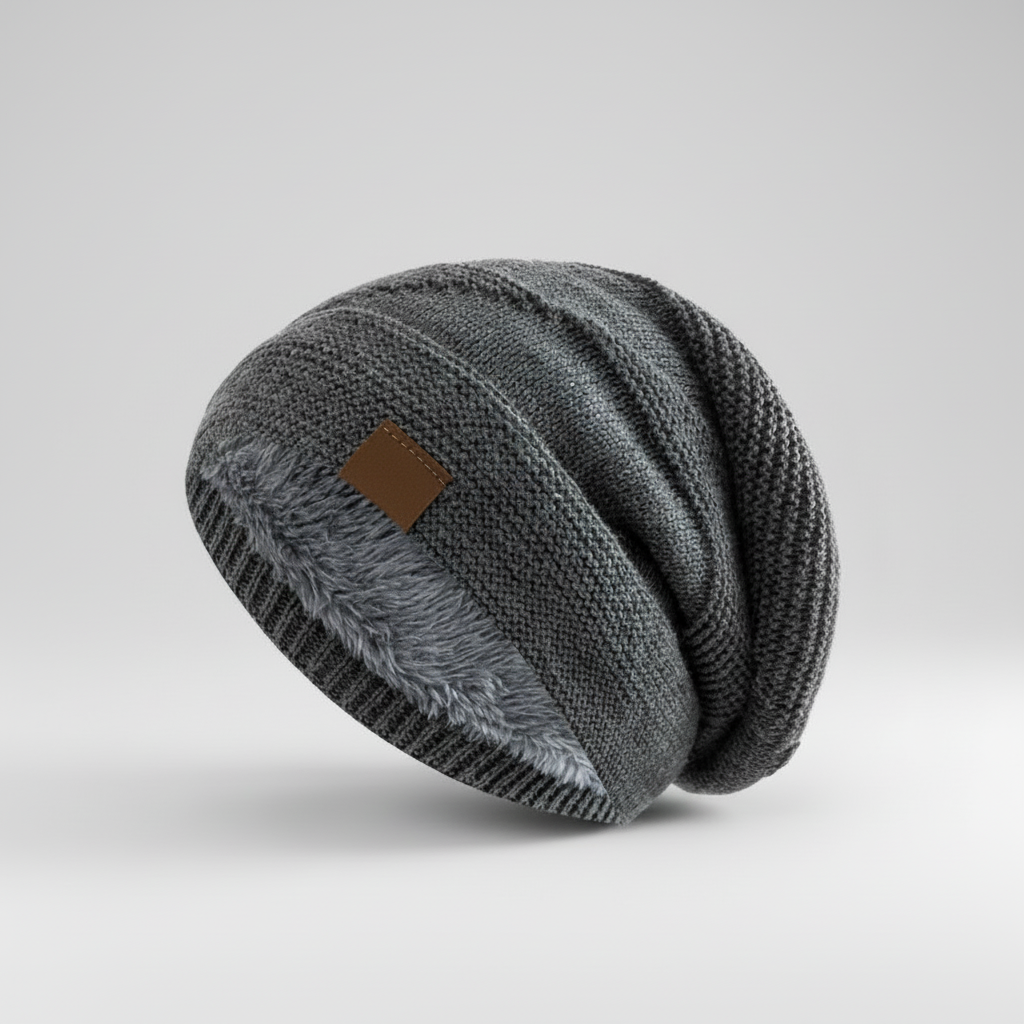 Warm Winter Beanie Fleece Lined Stylish Hat 4