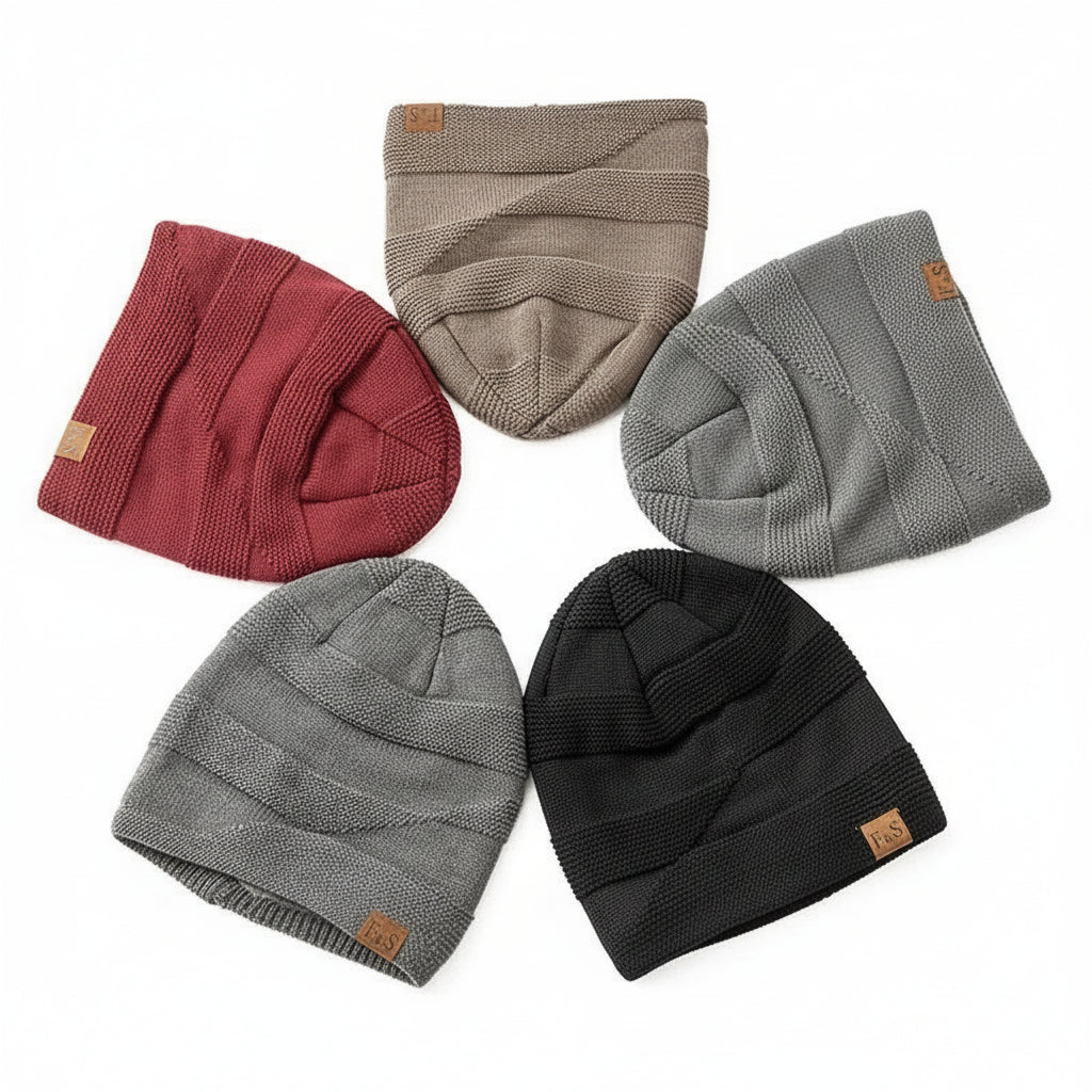 Warm Winter Beanie Fleece Lined Stylish Hat 8