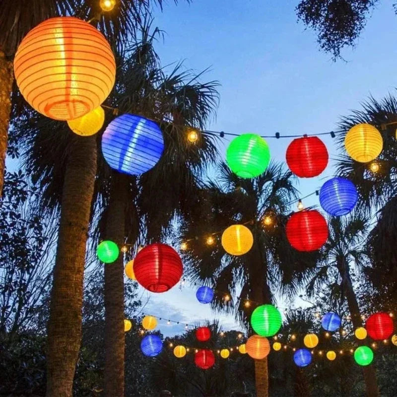 SolarGlow – Solar Lantern String Lights for Outdoors – Colorful LED Lanterns for Garden & Terrace