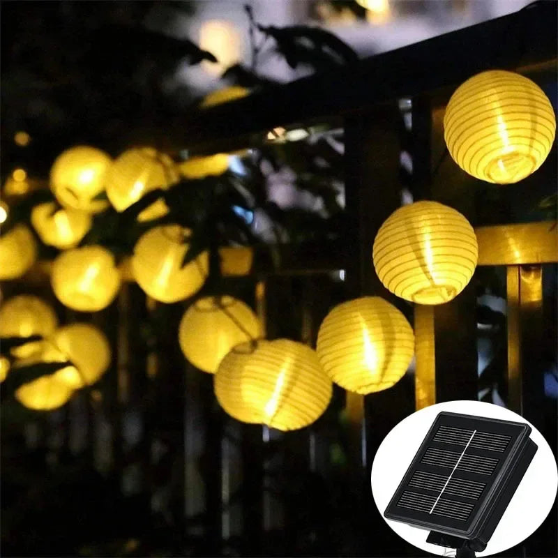 SolarGlow – Solar Lantern String Lights for Outdoors – Colorful LED Lanterns for Garden & Terrace