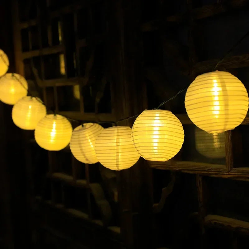 SolarGlow – Solar Lantern String Lights for Outdoors – Colorful LED Lanterns for Garden & Terrace