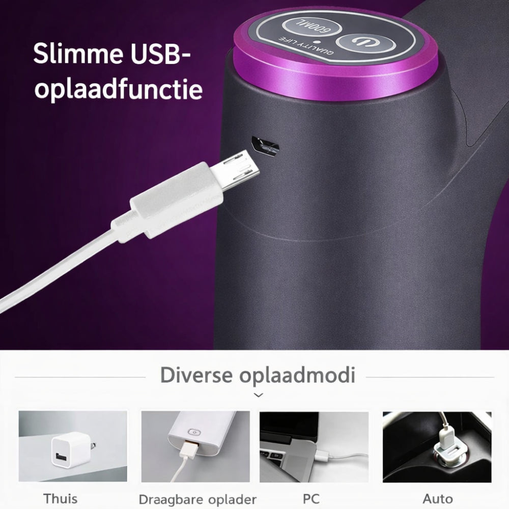 Dispenser Acqua Automatico USB Ricaricabile Bottiglia