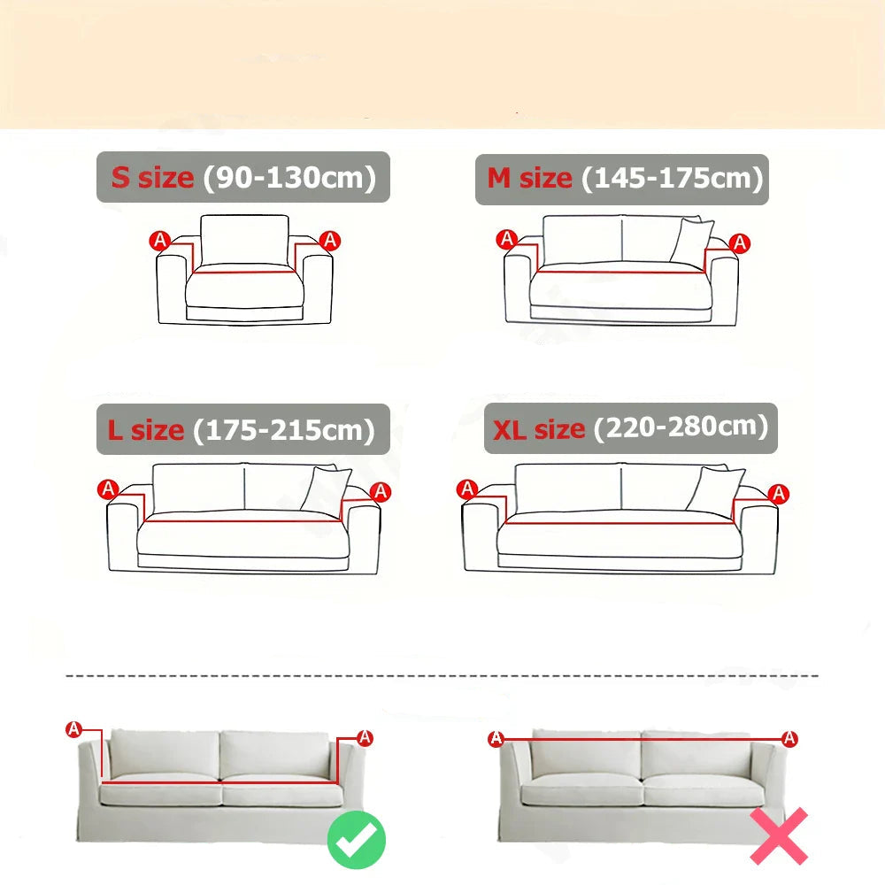 Waterproof Non-Slip Sofa Cover Soft Jacquard Fabric Couch Slipcovers 4