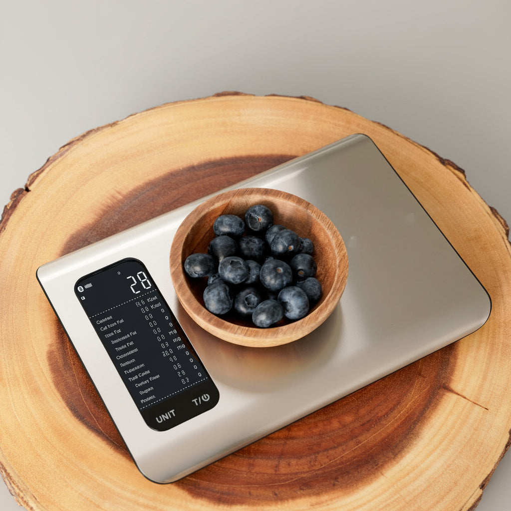 Balança de Cozinha Digital Monitor de Saúde Alimentar Aplicação Inteligente