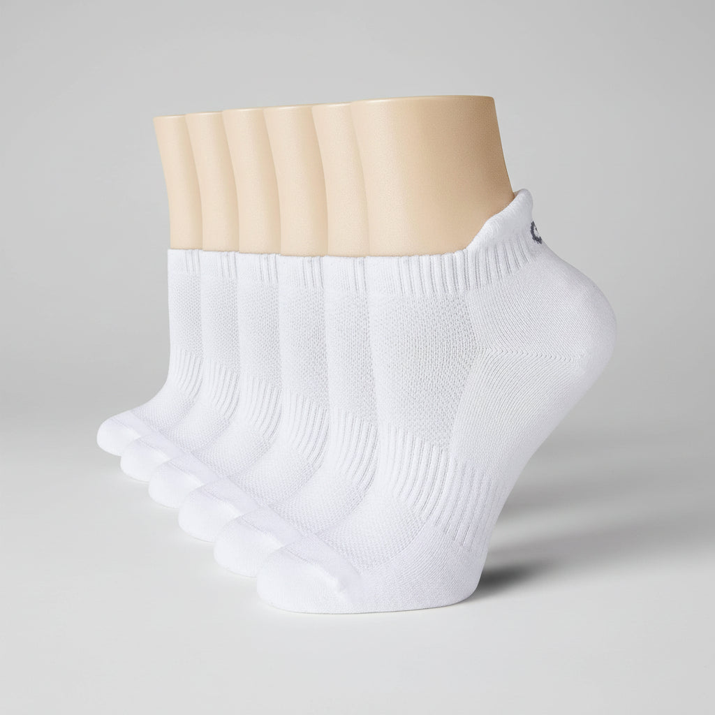 Meias Desportivas Baixas para Tornozelo Respirantes Amortecimento Suporte ao Arco