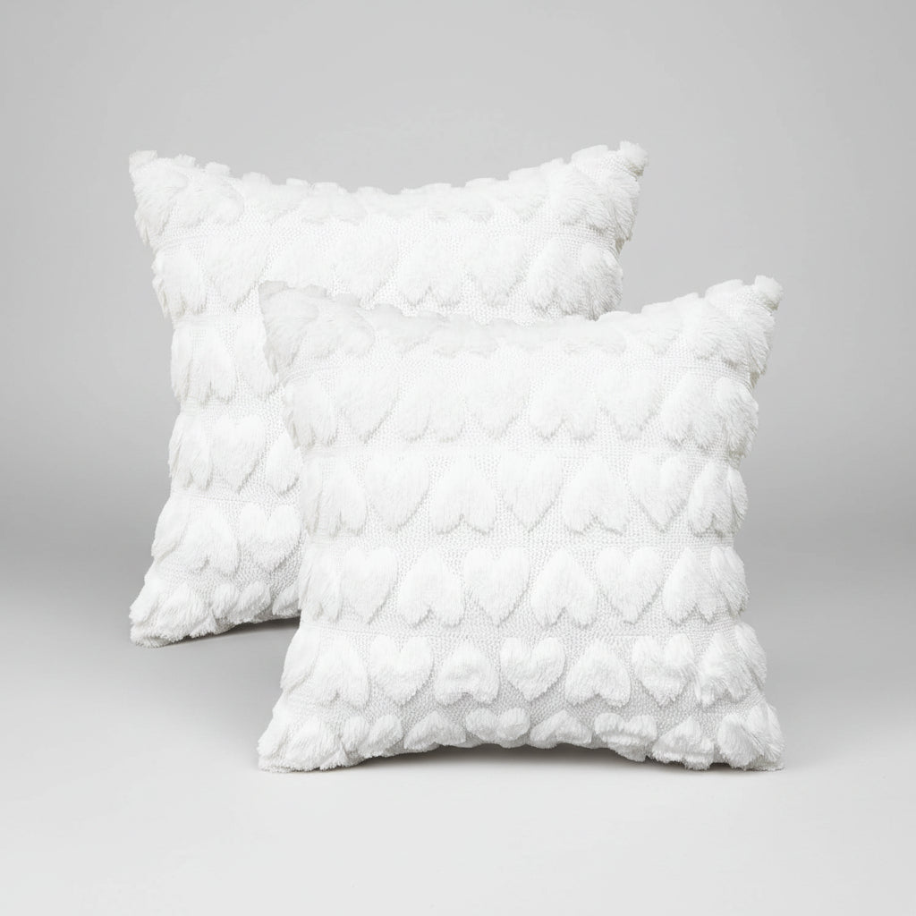 Capas de Almofada de Dia dos Namorados Design Suave de Coração Quarto