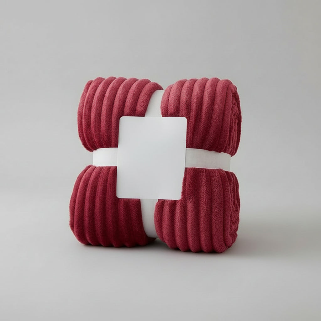 Wide Striped Flannel Fleece Blanket Cozy Warmth and Comfort 0