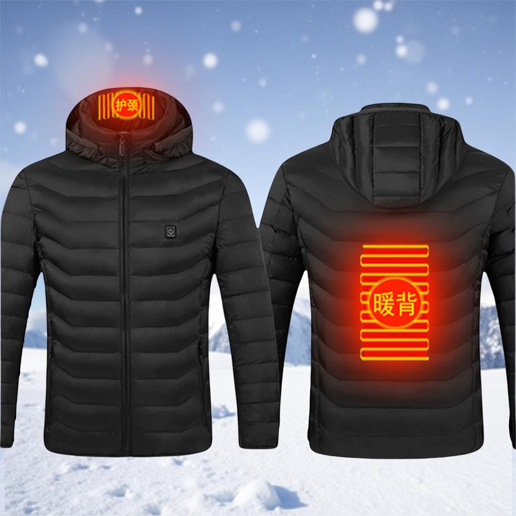 Winterjas Verwarmd Unisex Warmte Jas USB Thermische Buitenkleding