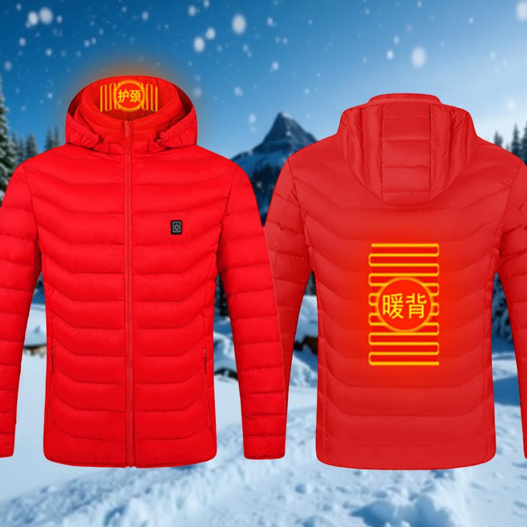 Winterjas Verwarmd Unisex Warmte Jas USB Thermische Buitenkleding