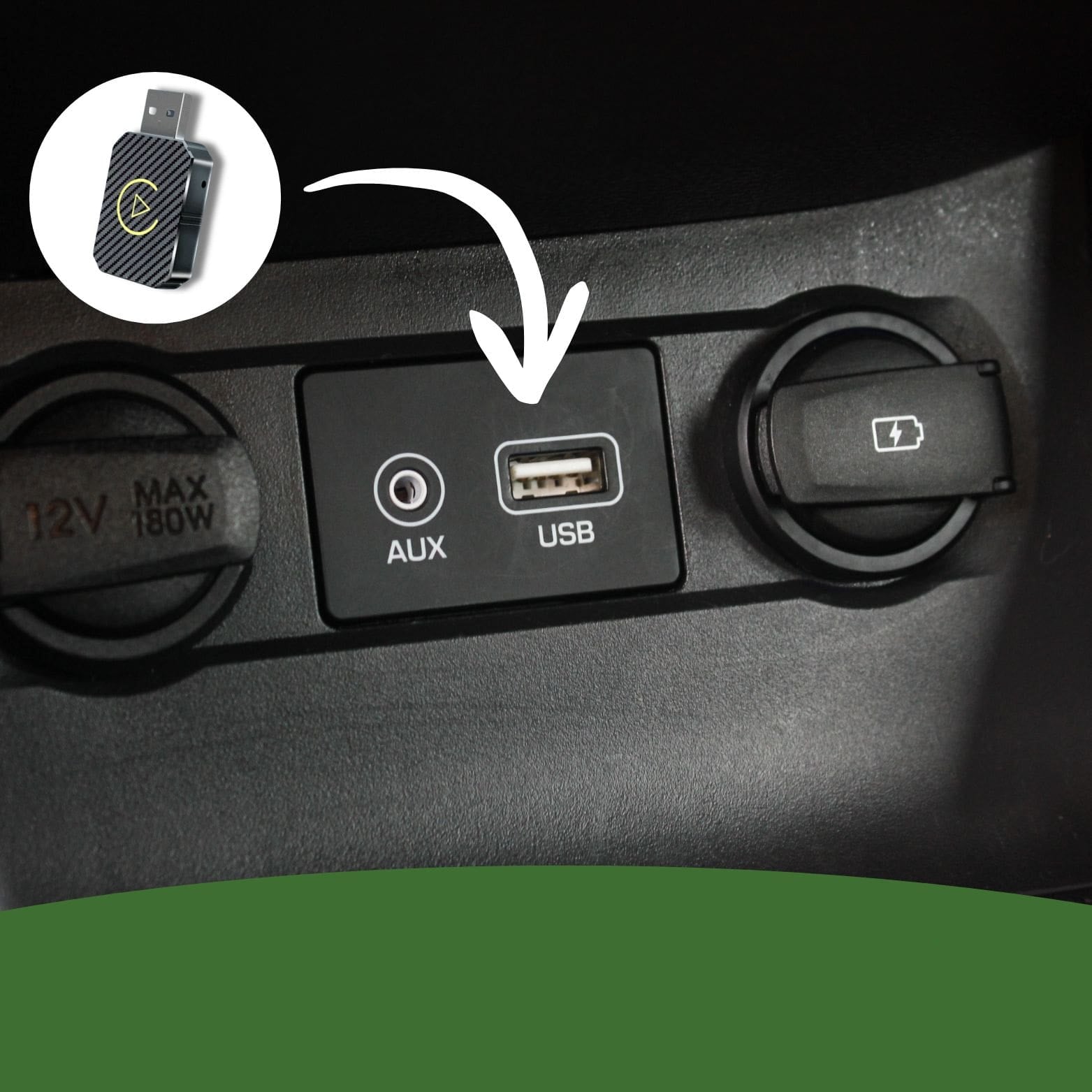 Wireless USB Adapter for Apple CarPlay Android Auto PlugWave 2.0 4