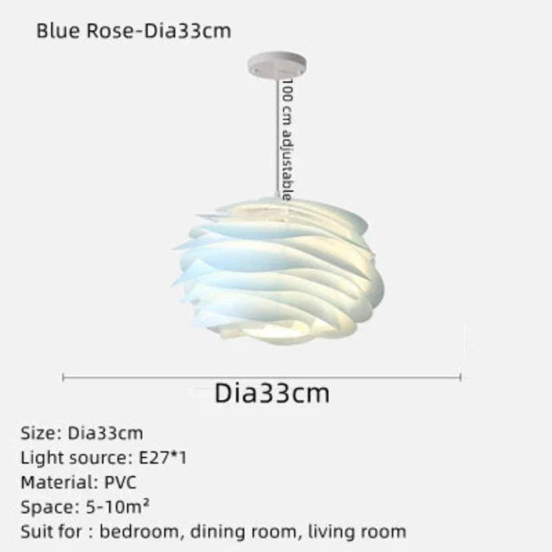 GlasBloem - Rozenkrans Plafondverlichting