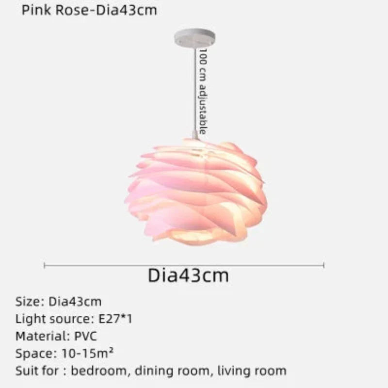 GlasBloem - Rozenkrans Plafondverlichting