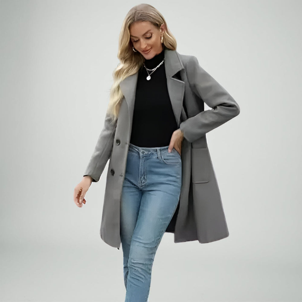 Dames Winter Jas Lange Stijl Stedelijk Gebruik