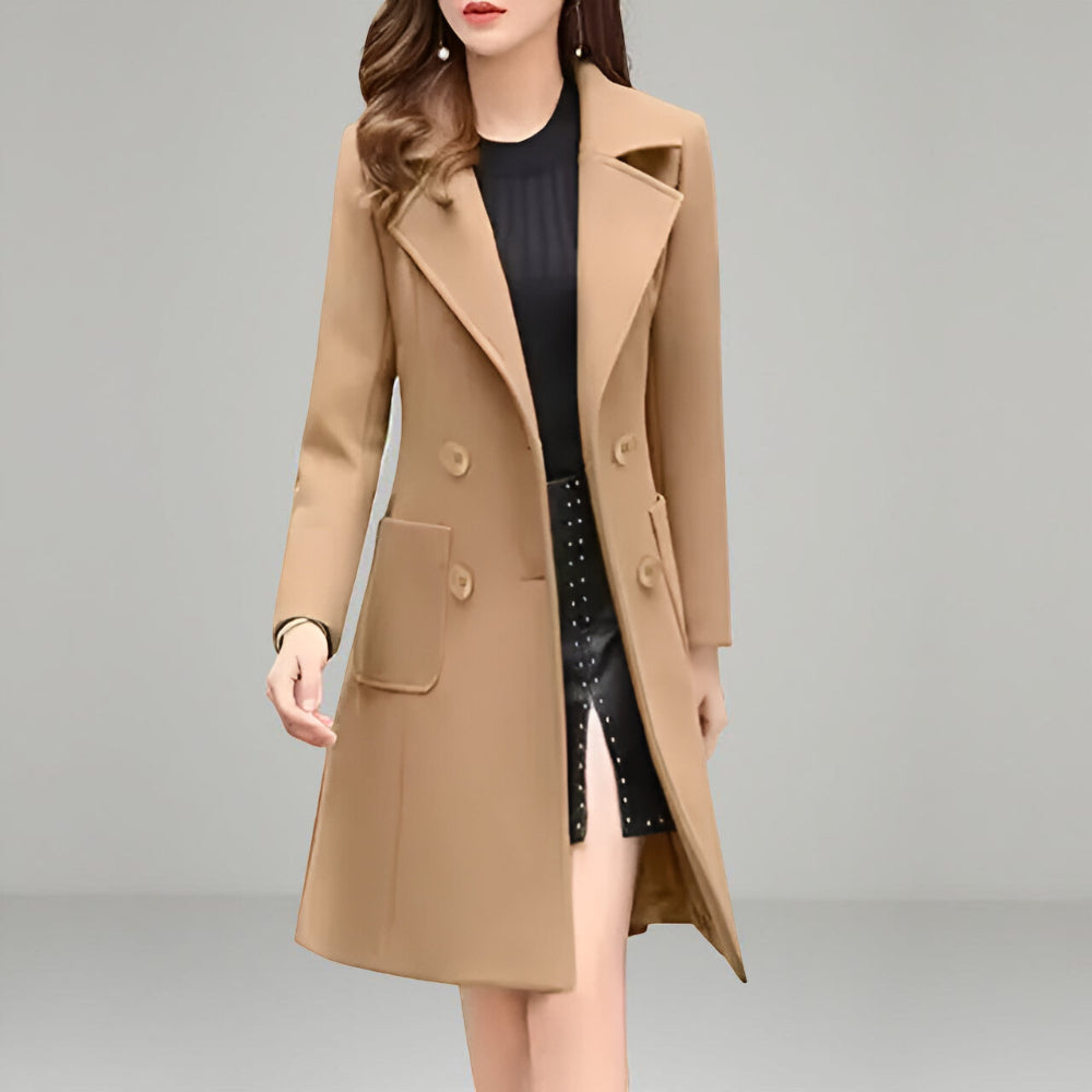 Dames Winter Jas Lange Stijl Stedelijk Gebruik