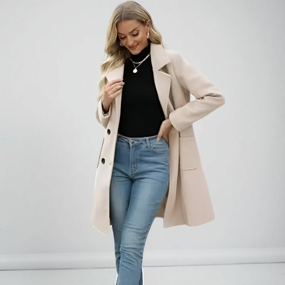 Dames Winter Jas Lange Stijl Stedelijk Gebruik