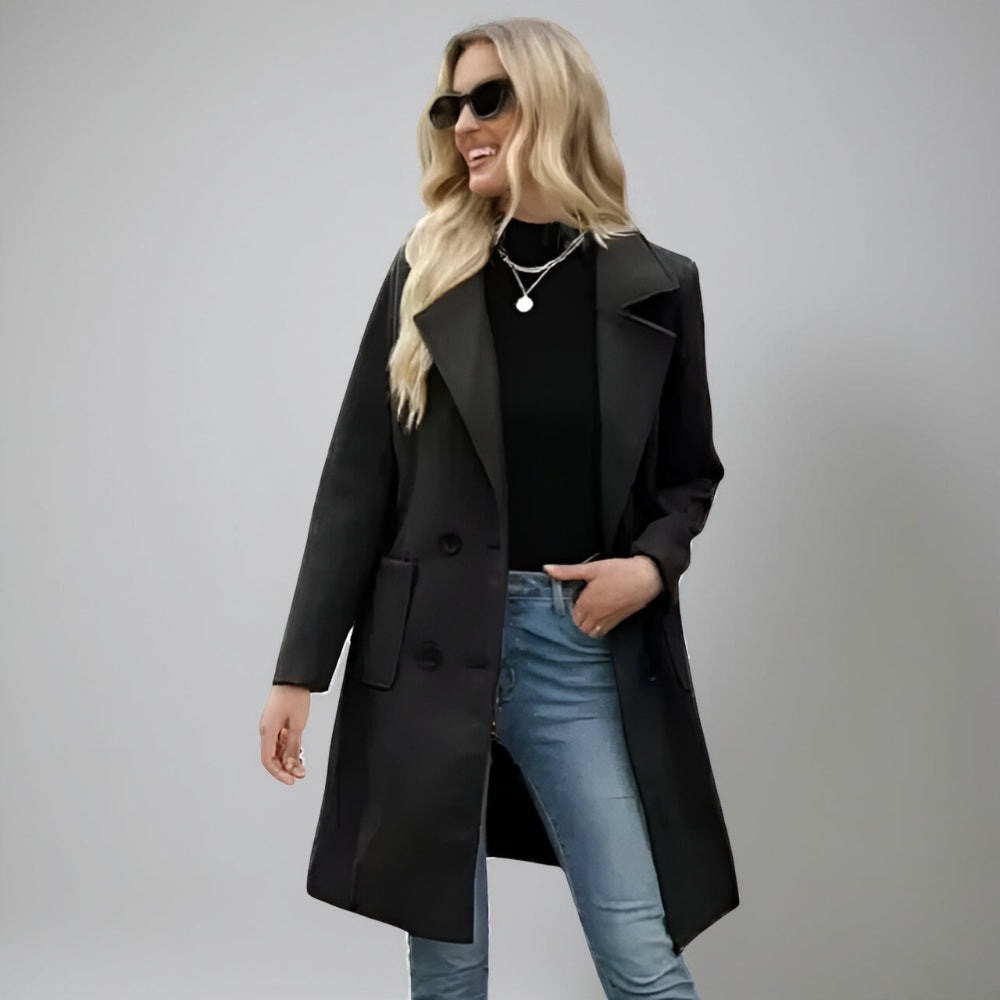 Dames Winter Jas Lange Stijl Stedelijk Gebruik