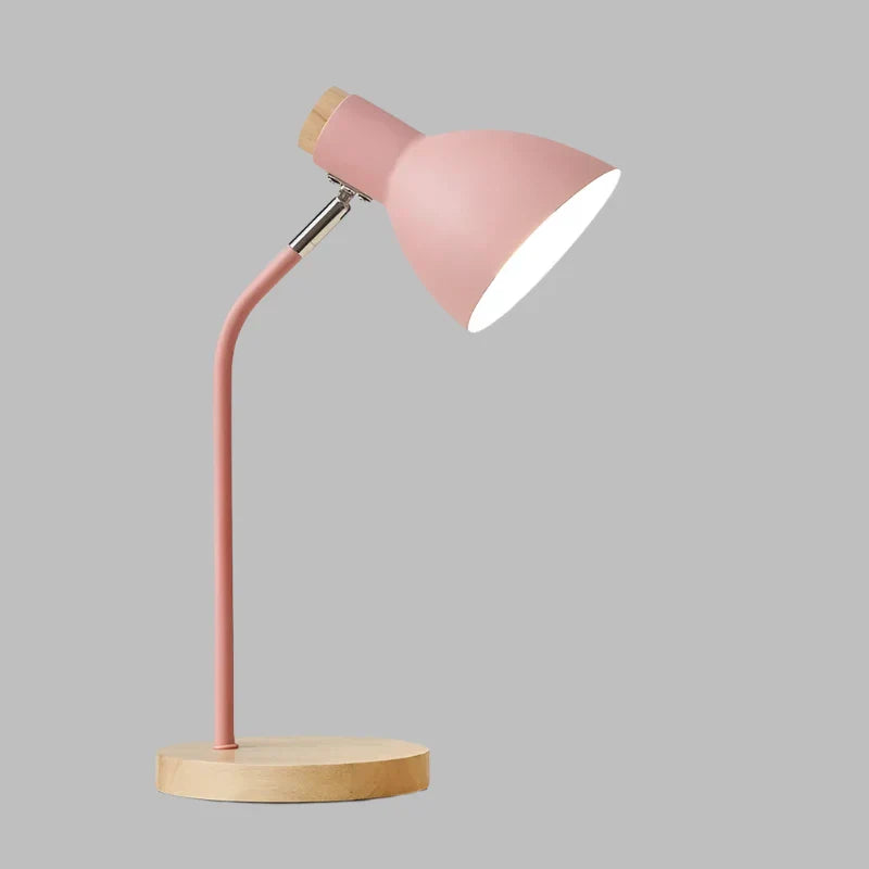 LumiWood – Houten Tafellamp, Scandinavische Bureauverlichting met Hout en Metaal