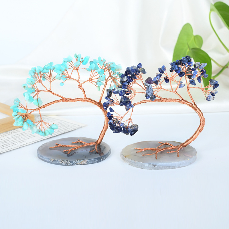 Decoração de Casa Árvore de Cristal Decoração de Mesa Interior