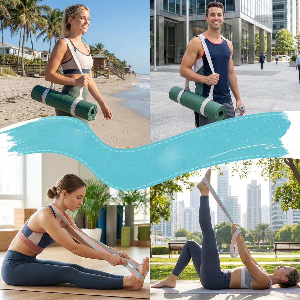Yoga Mat Strap Carry Sling Stretch Band
