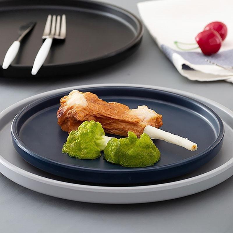 Juego de 16 piezas de vajilla de melamina con diseño de granja y platos