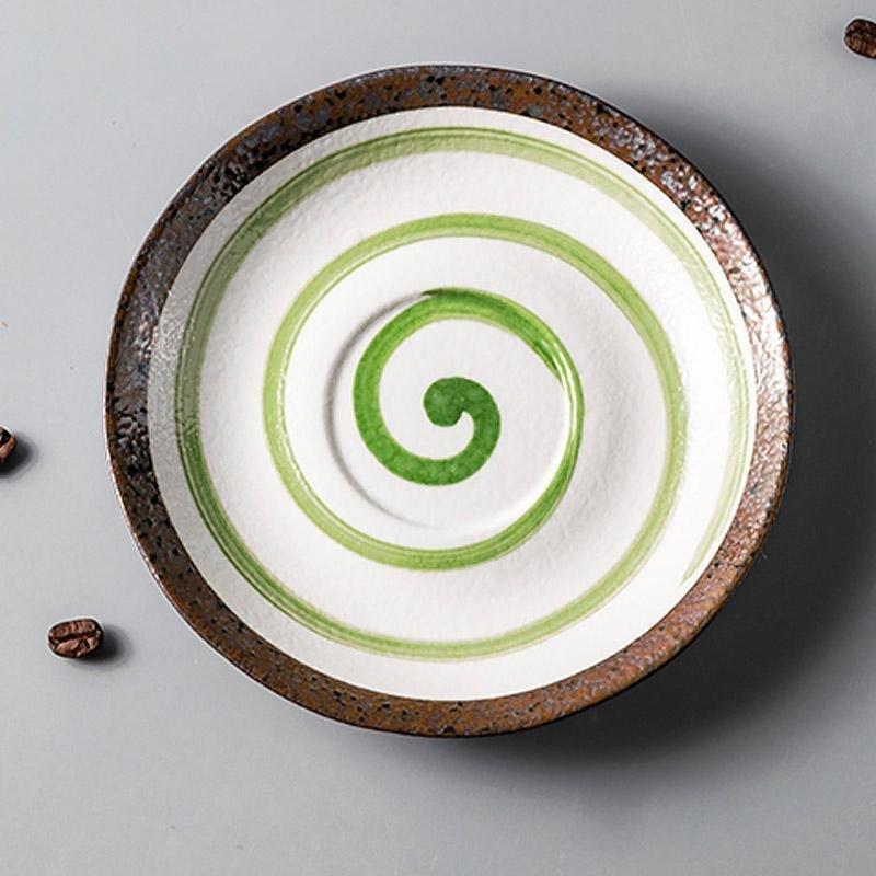 Set de 2 piezas Taza y Plato de Té Matcha de Cerámica