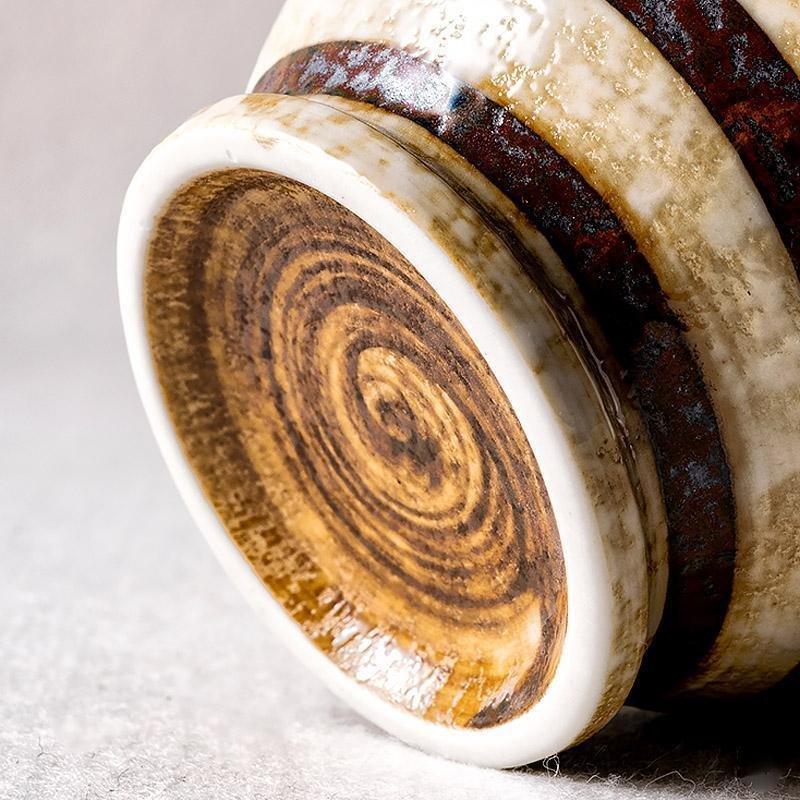 Set de 2 piezas Taza y Plato de Té Matcha de Cerámica