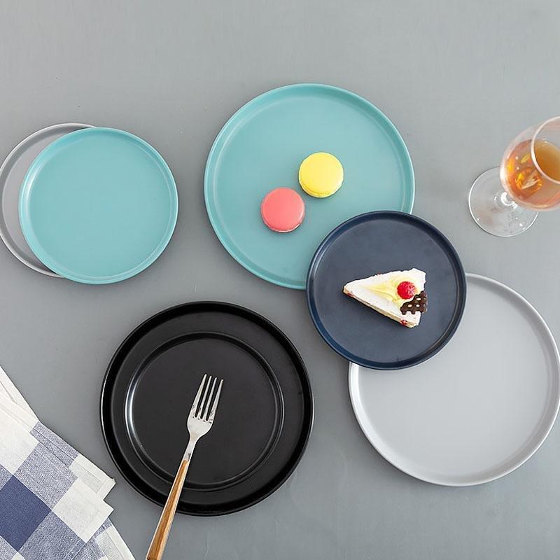 Juego de 16 piezas de vajilla de melamina con diseño de granja y platos