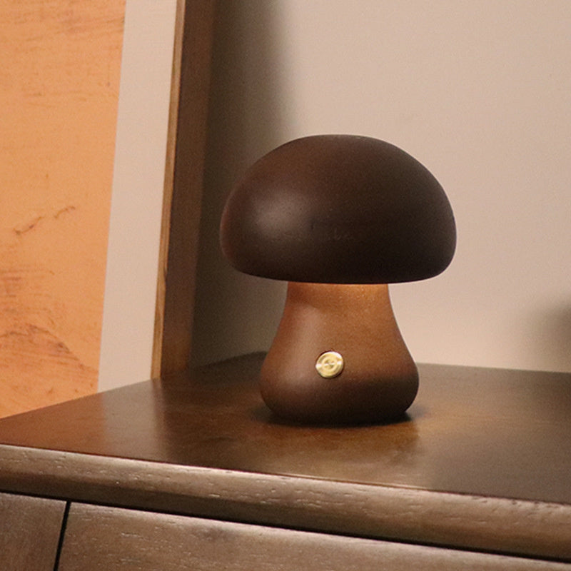 Mini Mushroom Table Lamp with Soft LED Lighting