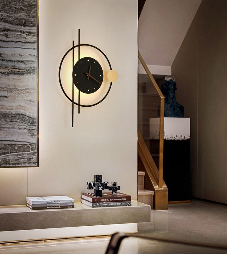 Reloj de pared Zeitkunst - Iluminación elegante y funcional