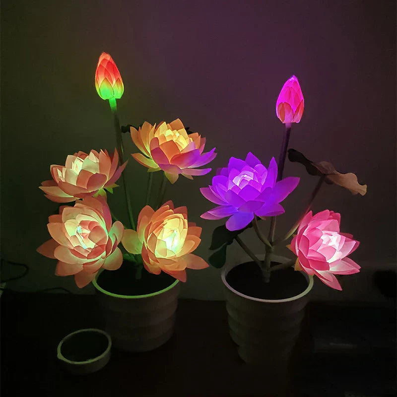 SolarBloom - Solar Energy Lotus Flower Garden Lamp – Decorative LED Outdoor Lighting