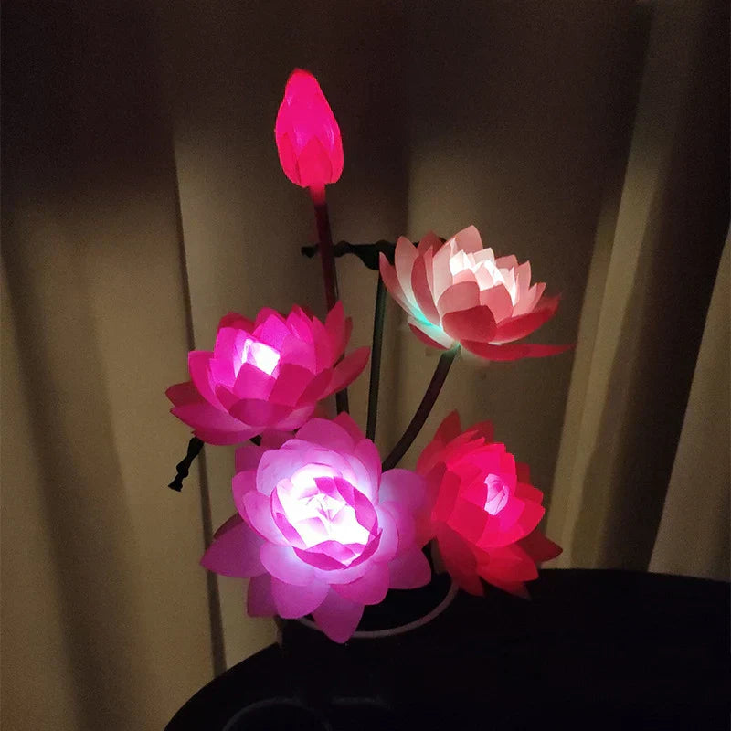 SolarBloom - Solar Energy Lotus Flower Garden Lamp – Decorative LED Outdoor Lighting