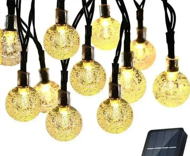 LumiTwinkle – Colorful Solar Light Strings for Outdoors – Waterproof, LED Decoration for Garden and Balcony
