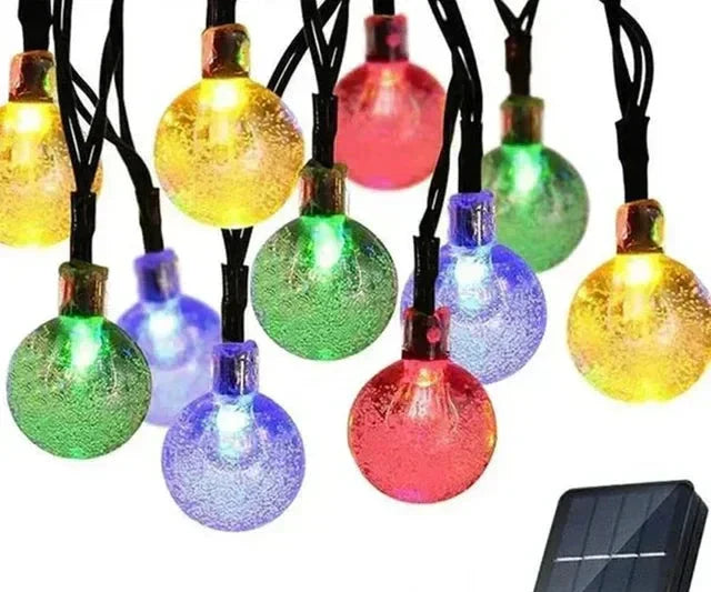 LumiTwinkle – Colorful Solar Light Strings for Outdoors – Waterproof, LED Decoration for Garden and Balcony