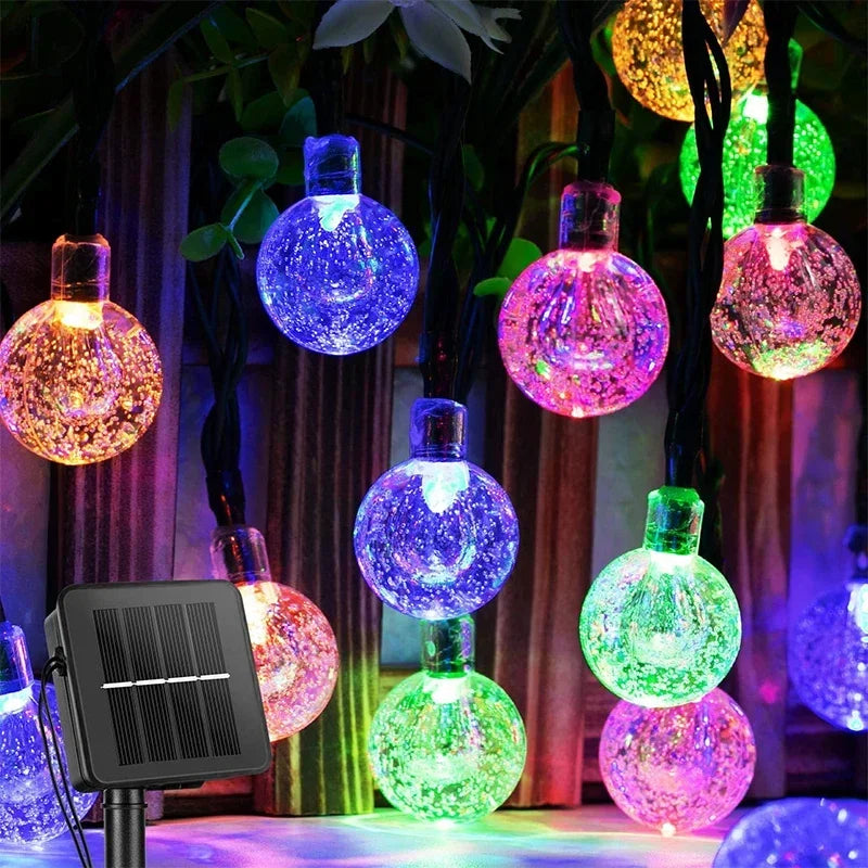 LumiTwinkle – Colorful Solar Light Strings for Outdoors – Waterproof, LED Decoration for Garden and Balcony