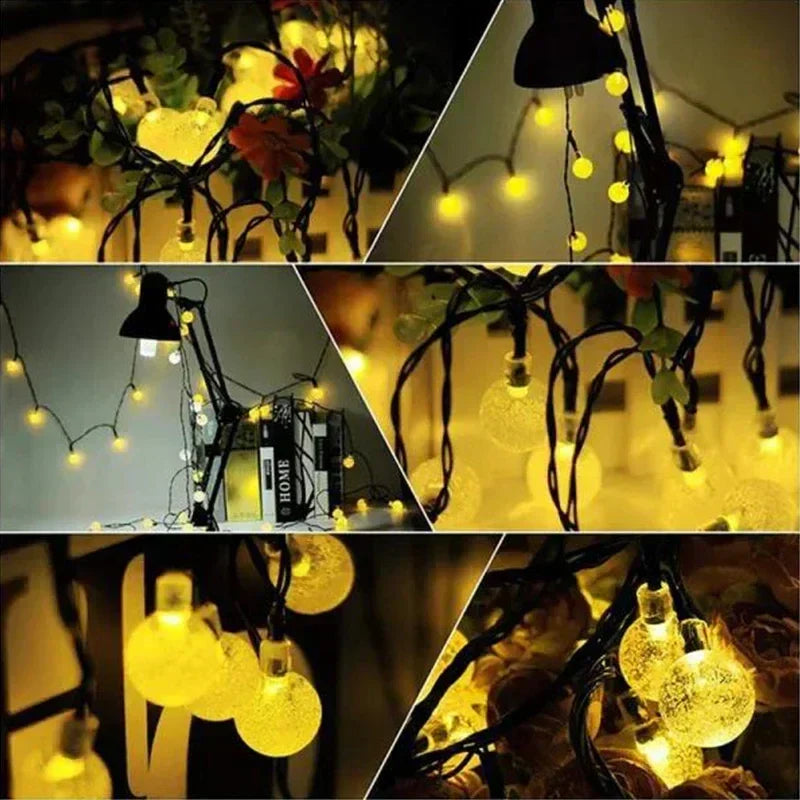 LumiTwinkle – Colorful Solar Light Strings for Outdoors – Waterproof, LED Decoration for Garden and Balcony